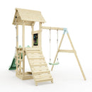PolarPlay Tower Kids Wooden Climbing Frame - Swing Destin Sage