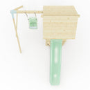 PolarPlay Tower Kids Wooden Climbing Frame - Swing Helka Sage