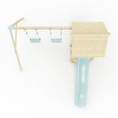 PolarPlay Tower Kids Wooden Climbing Frame - Swing Kari Mist