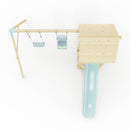 PolarPlay Tower Kids Wooden Climbing Frame - Swing Olavo Mist