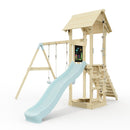 PolarPlay Tower Kids Wooden Climbing Frame - Swing Olavo Mist
