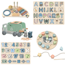 PolarPlay Wooden Early Education Toy Set - Learning