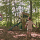 ClassicPlay Premium Lookout Tower With 0.9m Deck, Double Swing, Slide, Adventure and Den Packs