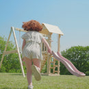 PolarPlay Tower Kids Wooden Climbing Frame - Swing Kari Rose