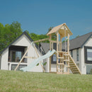 PolarPlay Tower Kids Wooden Climbing Frame - Swing Kari Sage