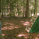 Rebo Mini Wooden Climbing Pyramid Adventure Playset - Green