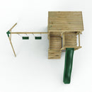 Rebo 2 Tier XL Lookout Tower Playhouse with Double Swing and Slide