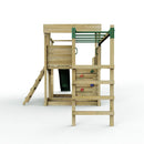Rebo 2 Tier XL Lookout Tower Playhouse with Monkey Bars and Slide