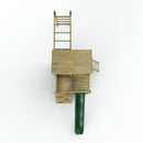 Rebo 2 Tier XL Lookout Tower Playhouse with Monkey Bars and Slide