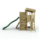 Rebo 2 Tier XL Lookout Tower Playhouse with Single Swing and Slide
