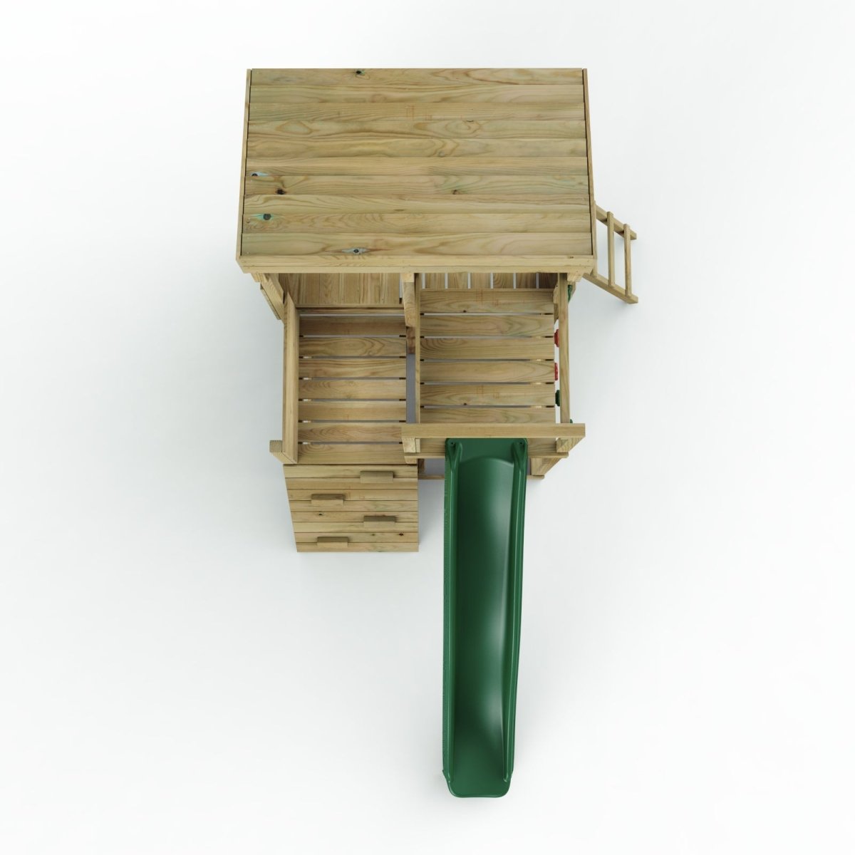 Rebo 2 Tier XL Lookout Tower Playhouse with Slide