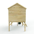 Rebo 5FT x 5FT Childrens Wooden Garden Playhouse on Deck with 6ft Slide - Nightingale Green
