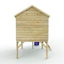 Rebo 5FT x 5FT Childrens Wooden Garden Playhouse on Deck with 6ft Slide - Pheasant Purple