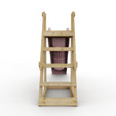 Rebo 8 ft Freestanding Kids Slide - Dusky Pink