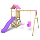 Rebo Climbing Frame with Swing and Slide - Rainier
