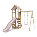 Rebo Adventure Wooden Climbing Frame, Swing Set and Slide - Rushmore