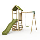 Rebo Adventure Wooden Climbing Frame, Swing Set and Slide - Rushmore