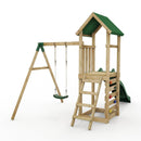 Rebo Adventure Wooden Climbing Frame, Swing Set and Slide - Rushmore