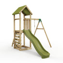 Rebo Adventure Wooden Climbing Frame, Swing Set and Slide - Rushmore