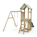 Rebo Adventure Wooden Climbing Frame, Swing Set and Slide - Rushmore