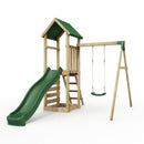 Rebo Adventure Wooden Climbing Frame, Swing Set and Slide - Rushmore