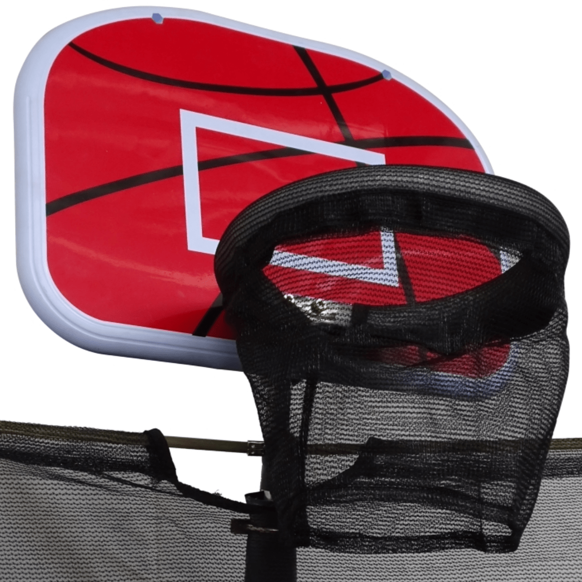 Rebo Basketball Net for Round Base Jump Trampolines | OutdoorToys