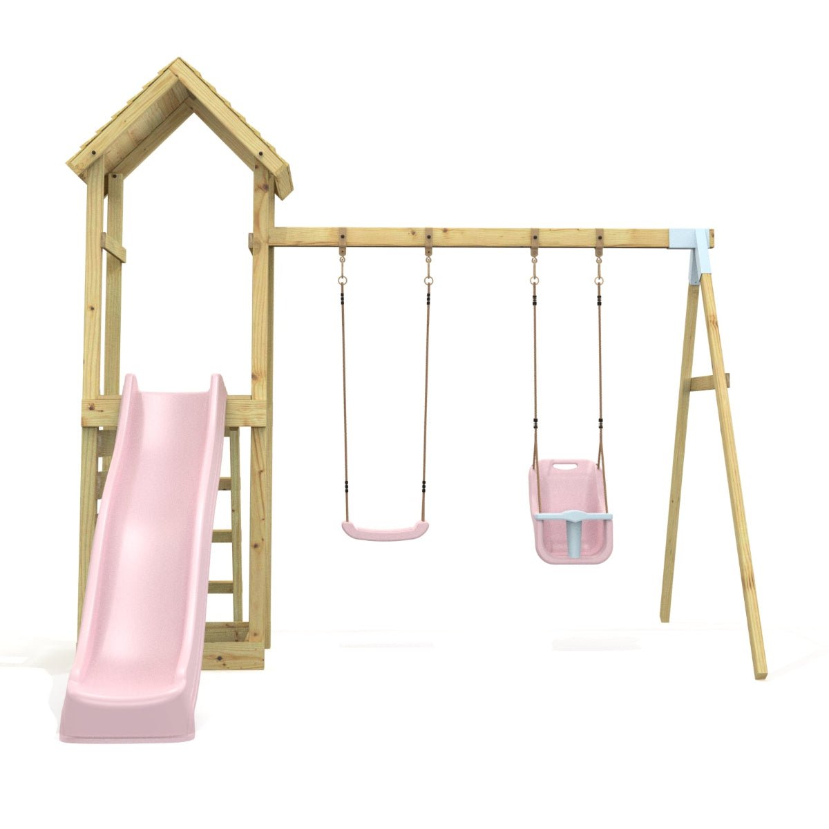 Rebo Climbing Frame with Swing and Slide - Rainier