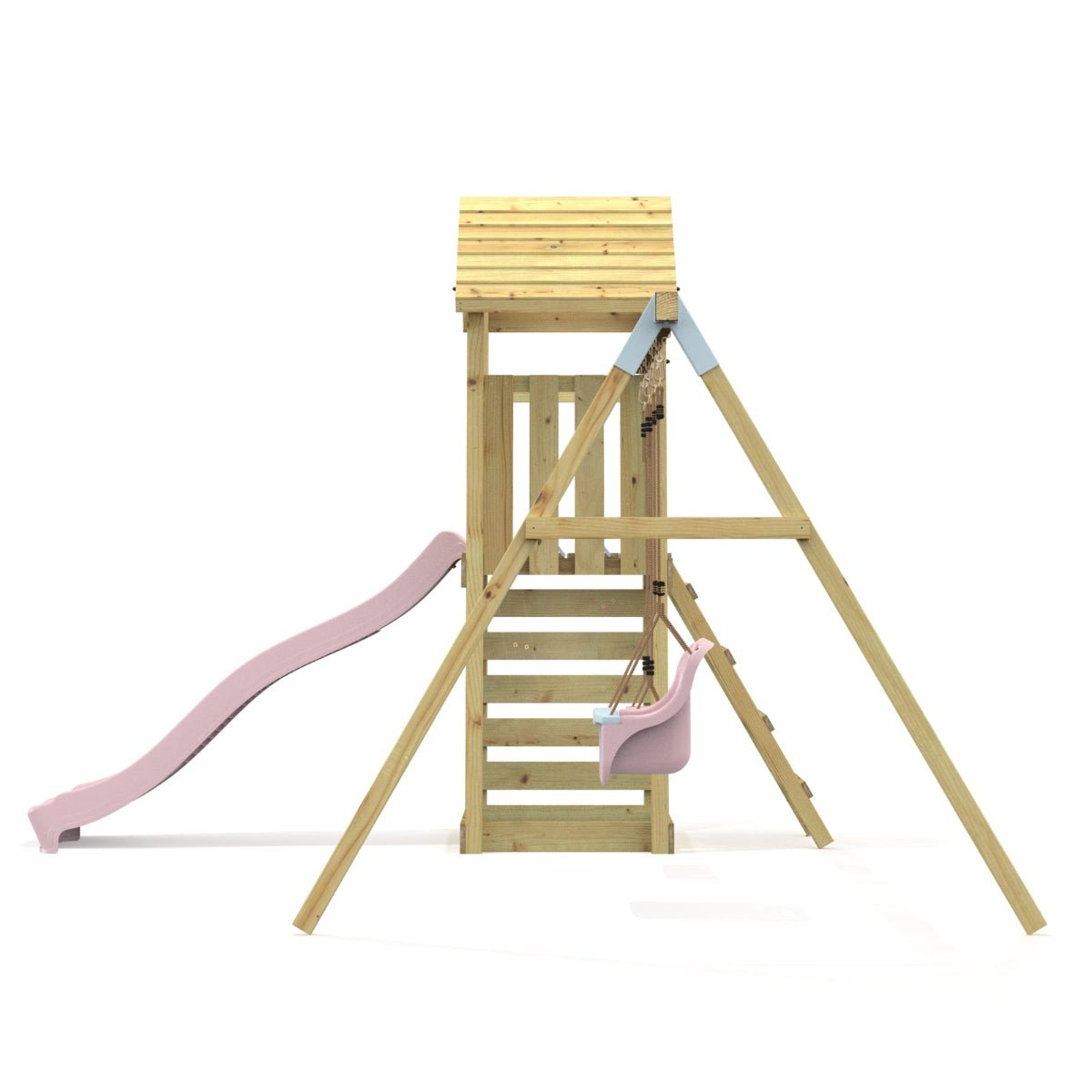 Rebo Climbing Frame with Swing and Slide - Rainier