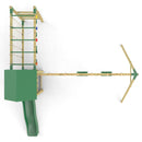 Rebo Climbing Frame with Triple Swing and Slide plus Ninja Monkey Bars - Pelion