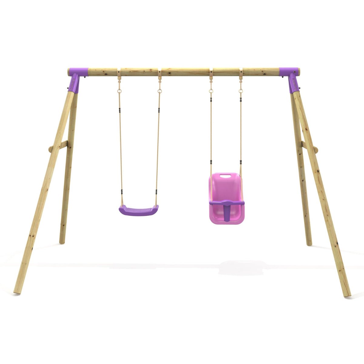 Rebo Double Swing Set - Luna Purple