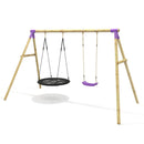 Rebo Double Swing Set - Meteorite Purple