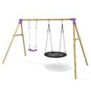 Rebo Double Swing Set - Meteorite Purple