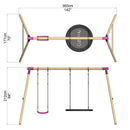 Rebo Double Swing Set - Meteorite Purple