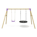 Rebo Double Swing Set - Meteorite Purple