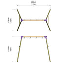 Rebo Double Swing Set - Venus Purple
