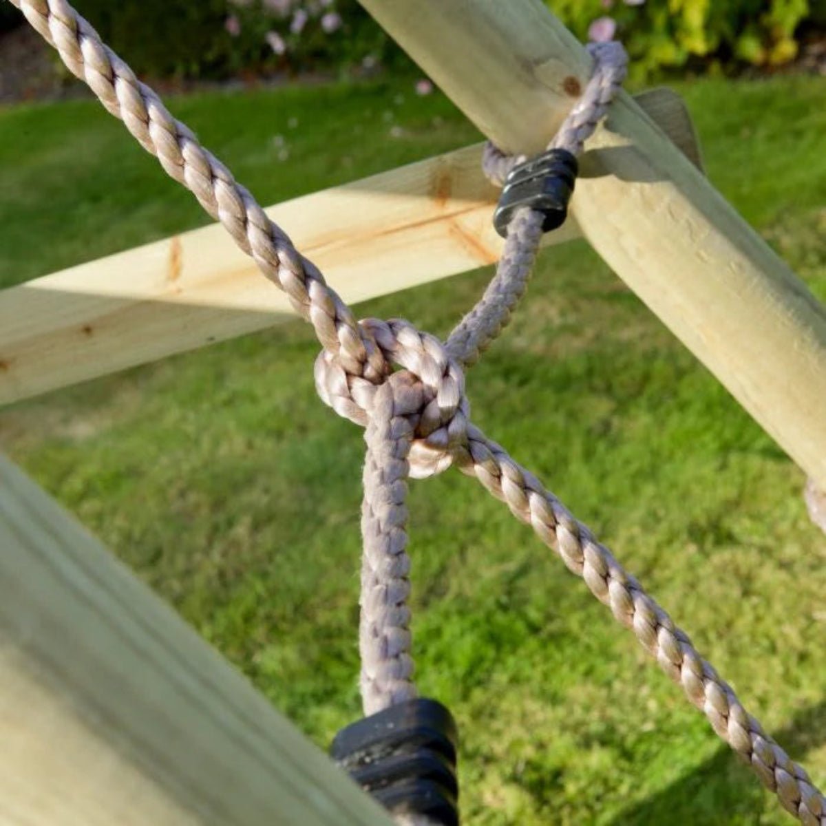 Rebo Double Swing Set with Climbing Wall and Slide - Moonstone Purple