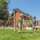 Rebo Double Wooden Garden Swing Set - Venus