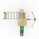 Rebo Extended Tower Wooden Climbing Frame with Swings & Slide - Arvon