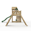 Rebo Extended Tower Wooden Climbing Frame with Swings & Slide - Dolomite
