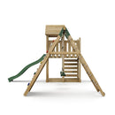 Rebo Extended Tower Wooden Climbing Frame with Swings & Slide - Greenhorn