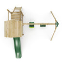 Rebo Extended Tower Wooden Climbing Frame with Swings & Slide - Rainier
