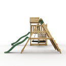 Rebo Extended Tower Wooden Climbing Frame with Swings & Slide - San Luis