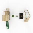Rebo Extended Tower Wooden Climbing Frame with Swings & Slide - Sanford