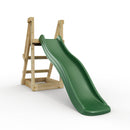 Rebo Free Standing Garden Wave Water Slide with Wooden Platform - 6Ft Slide Dark Green