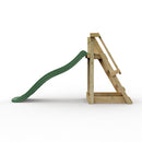 Rebo Free Standing Garden Wave Water Slide with Wooden Platform - 6Ft Slide Dark Green