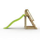 Rebo Free Standing Garden Wave Water Slide with Wooden Platform - 6Ft Slide Light Green