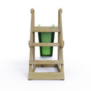 Rebo Free Standing Garden Wave Water Slide with Wooden Platform - 6Ft Slide Light Green