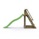 Rebo Free Standing Garden Wave Water Slide with Wooden Platform - 6Ft Slide Light Green