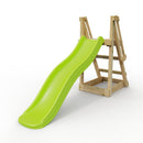 Rebo Free Standing Garden Wave Water Slide with Wooden Platform - 6Ft Slide Light Green