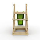 Rebo Free Standing Garden Wave Water Slide with Wooden Platform - 6Ft Slide Light Green